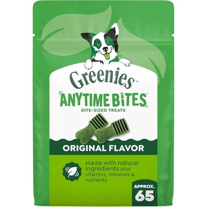 Greenies Anytime Bites Dog Treats, Blueberry Flavor, 24 oz | Only 13 calories per treat, easy to digest, natural ingredients plus vitamins & minerals, made in USA facilities(Original)
